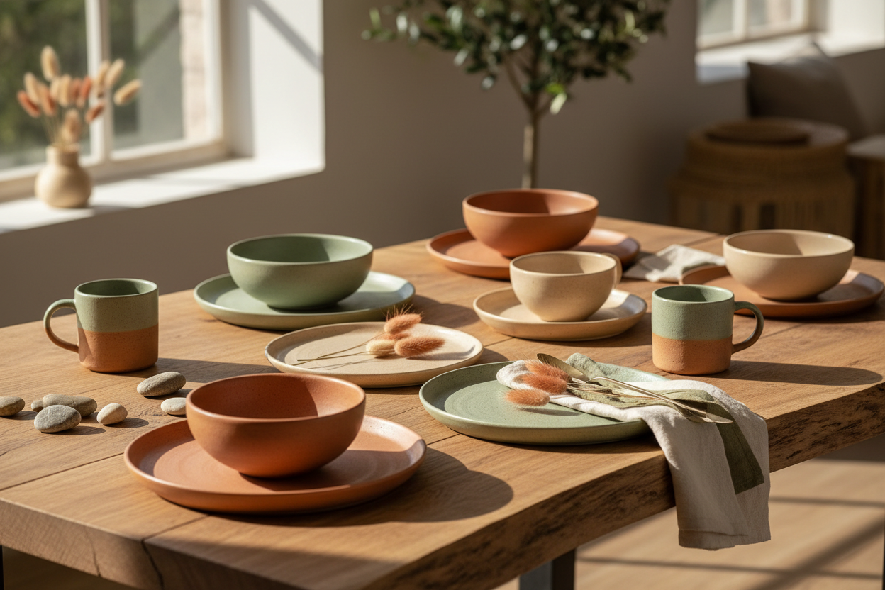 Earth Tone Tableware