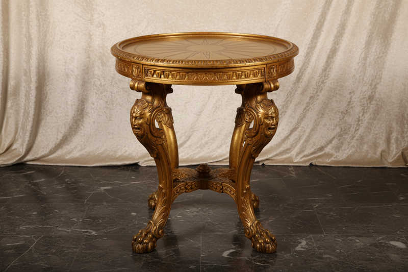 Vintage Golden Table