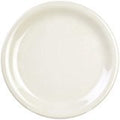Yanco MS-107IV Mile Stone Narrow Rim Round Plate, 7.25" Diameter, Melamine, Ivory Color, Pack of 48