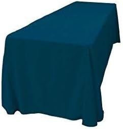 LA Linen Polyester Poplin Washable Rectangular Tablecloth, Stain and Wrinkle Resistant Table Cover 90x156, Fabric Table Cloth for Dinning, Kitchen, Party, Holiday 90 by 156-Inch, Teal Dark