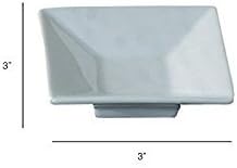 Restaurantware-3 Inch Square Mini Plates, 10 Square Small White Plates For Appetizers - Microwavable, Oven-Safe, White Appetizer Plate, Won't Chip, For Appetizers Or Desserts