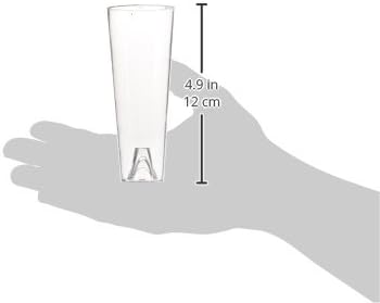 Restaurantware 4.5 Ounce Plastic Straight Wall Shooter Glasses 100 Tall Cocktail Glasses- Trays Sold Separately Clear Plastic Clear Champagne Glasses For Mimosas Sparkling Wines And Champagne