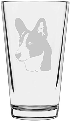 Cardigan Welsh Corgi Custom Personalized Dog Themed Etched All Purpose 16oz Pint Glass