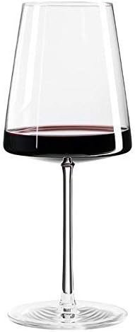 Stölzle Lausitz Red Wine Glasses Power Set of 6, 17 1/2 oz – Premium Glasses for Full-Bodied Wines – Modern Red Wine Glasses with Angular Design for Maximum Flavor – Dishwasher- & Break-Resistant