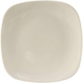 Tuxton China BEH-090C Plate, 9", Square, Rolled Edge, Microwave and Dishwasher Safe, Oven Proof, Fully Vitrified, Ceramic, DuraTux, American White/Eggshell, Pack of 12
