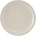 Tuxton China TNR-009 Plate, 9-1/2" Diameter, Round, Narrow Rim, Microwave and Dishwasher Safe, Oven Proof, Fully Vitrified, Ceramic, Nevada, American White/Eggshell, Pack of 24