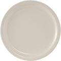 Tuxton China TNR-007 Plate, 7-1/4" Dia., Round, Narrow Rim, Microwave & Dishwasher Safe, Oven Proof, Fully vitrified, Lead-Free, Ceramic, Nevada, American White/Eggshell, Case of 36