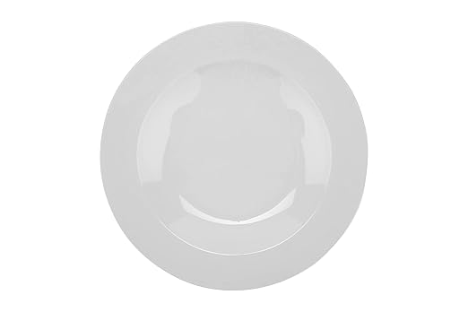 GET B-2412-DW-EC Melamine Pasta Bowl with Wide Rim, 24 Ounce, Diamond Ivory (Set of 4)