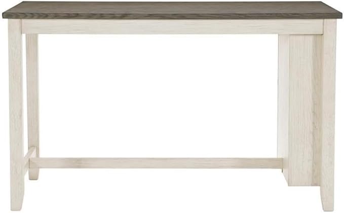 Lexicon Timbre 5-Piece 3-Shelf Wood Counter Height Dining Table Set for 4 in Antique White