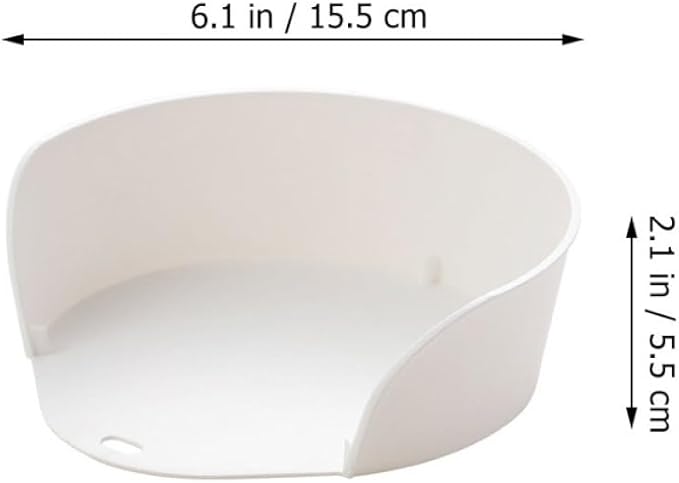 ARTIBETTER Japanese Style Stackable Food Serving Plates 4pcs Set, Large Mouth-open Prep and Hot Pot Tray for Vegetable and Fruit Serving, Dining Tableware for Family Meals