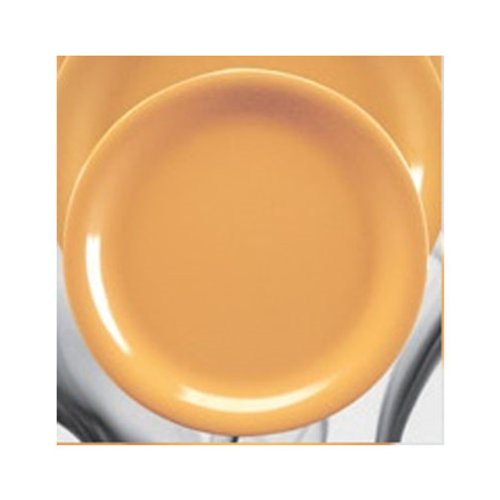 Yanco MS-107YL Mile Stone Narrow Rim Round Plate, 7.25" Diameter, Melamine, Yellow Color, Pack of 48