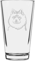 Samoyed Custom Personalized Dog Themed Etched All Purpose 16oz Pint Glass