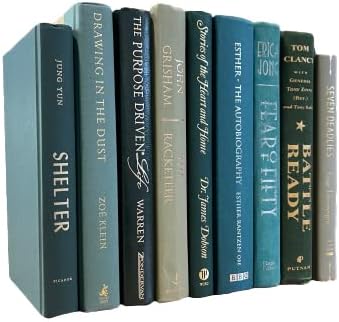 Real Books by Color® (Set of 9, Green) Decorative Bookshelf Home Decor Shelf Styling Photo Prop