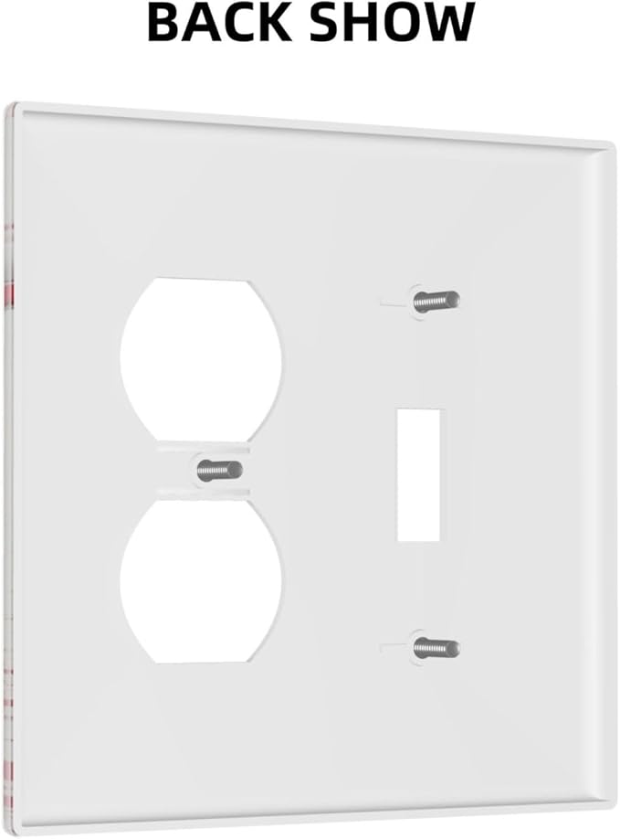 Light Switch Cover Plate Baseball Sports Ball Game 2 Gang Decorative Switch Plates 1 Toggle Duplex Combo Outlet Covers GFCI Wall Plates for Bathroom Bedroom Decor