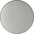 Apollo Coupe Melamine Plate, 7.5 Inch, Matte Grey and Black, Round, Break-Resistant, NSF Listed, BPA Free, 12 Pack