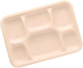 Pack of 250 6-Compartment Deep Meal Tray – Eco-Friendly, Biodegradable, Microwave & Freezer Safe – Ideal for Catering, Takeaway & Events – Bulk Pack – Sustainable Disposable Tableware