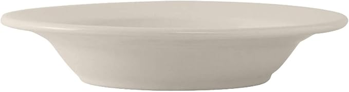 Tuxton China TRE-003 Soup Bowl, 9 oz., 8-3/4" Diameter, Round, Rimmed, Microwave and Dishwasher Safe, Oven Proof, Fully Vitrified, Ceramic, Reno/Nevada, American White/Eggshell, Pack of 24