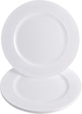 PARTY BARGAINS 13-Inch Charger Plates - 4 Pack, White, Heavy-Duty Disposable Chargers for Elegant Dining - Ideal for Weddings and Formal Events