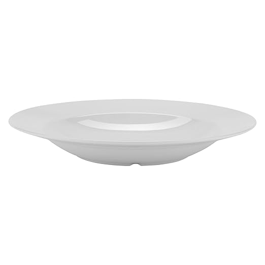 G.E.T. B-2412-DW Diamond White Collection, White 24 oz. Melamine Bowls (Pack of 12),