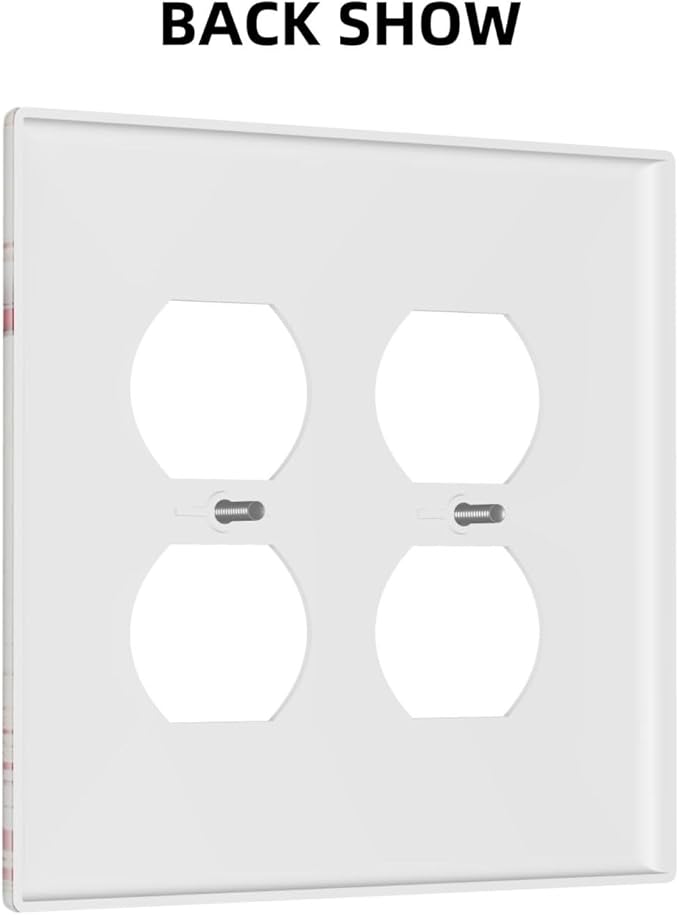 Light Switch Cover Baseball Sports Ball Game 2 Gang Decorative SwitchPlates Double Duplex Wall Plates Switch Plates and Outlet Covers for Bathroom Bedroom Decor