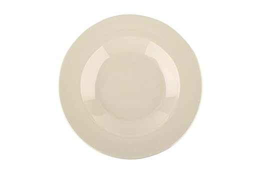 G.E.T. B-1611-DI-EC Melamine Pasta Bowl with Wide Rim, 16 Ounce, Diamond Ivory (Set of 4)