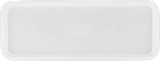 30 PCS Plastic Serving Trays, 15.7'' x 5.9'' Rectangle Food Plate, Reusable White Serving Platters for Cookie, Appetizer, Charcuterie, Snack, Dessert, Fruit