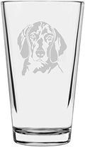 Weimaraner Custom Personalized Dog Themed Etched All Purpose 16oz Pint Glass