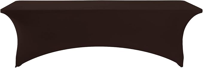 LZY Spandex Fitted Stretch Table Cover for 6 ft or 4ft or 8ft Folding Table, Rectangular Cocktail Tablecloth, Perfect for Party or Banquet