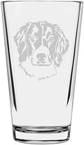 English Springer Spaniel Custom Personalized Dog Themed Etched All Purpose 16oz Pint Glass