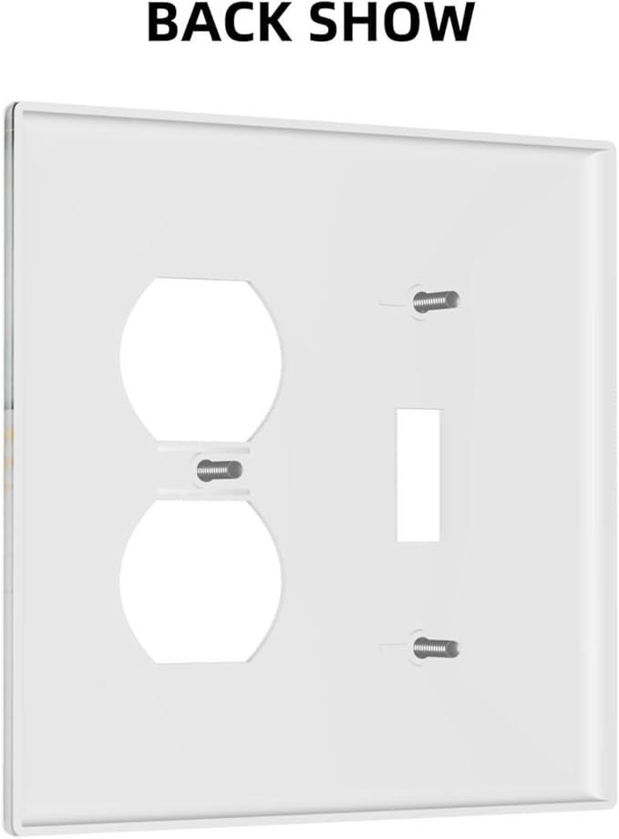 Light Switch Cover Plate Gray/Gold Marble Abstract Modern Luxury 2 Gang Decorative Switch Plates 1 Toggle Duplex Combo Outlet Covers GFCI Wall Plates for Bathroom Bedroom Decor