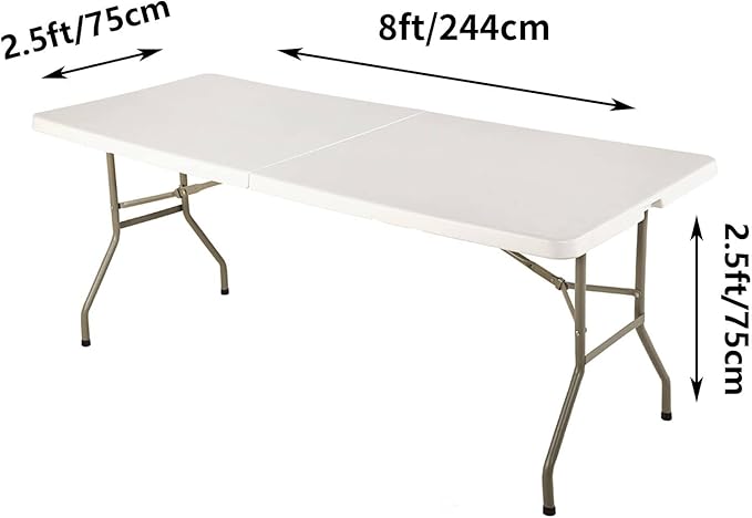 LZY Spandex Fitted Stretch Table Cover for 6 ft or 4ft or 8ft Folding Table, Rectangular Cocktail Tablecloth, Perfect for Party or Banquet