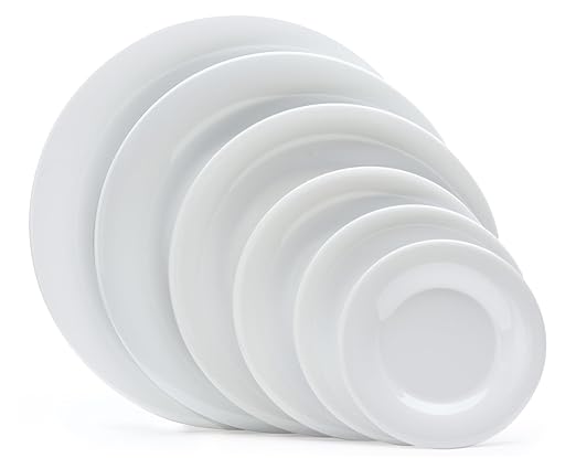G.E.T. 7.5" Heavy-Duty Wide Rim Melamine Salad Plate (Set of 12)