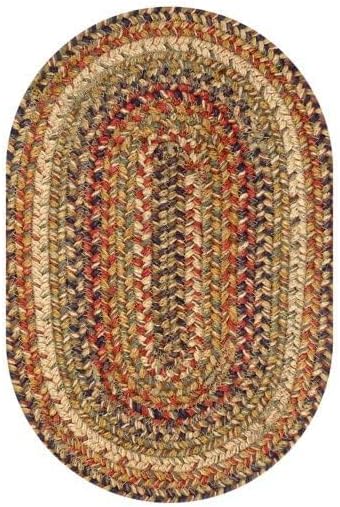 Homespice Kingston Premium Jute Braided Placemat Set of 4 Oval 10x15 Multi Color Reversible, Natural Jute Yarn Rustic, Country, Primitive, Farmhouse Style