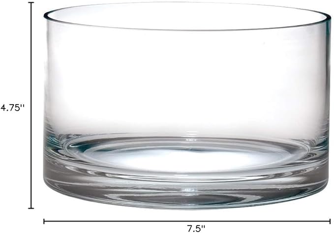 Barski Straight Sided Salad Bowl - Thick Walls - 8" Diameter - Handmade Made in Europe