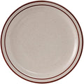 Tuxton China TBS-008 Plate, 9" Diameter, Round, Narrow Rim, Microwave and Dishwasher Safe, Oven Proof, Fully Vitrified, Ceramic, TuxCare, Healthcare, Bahamas, Pack of 24