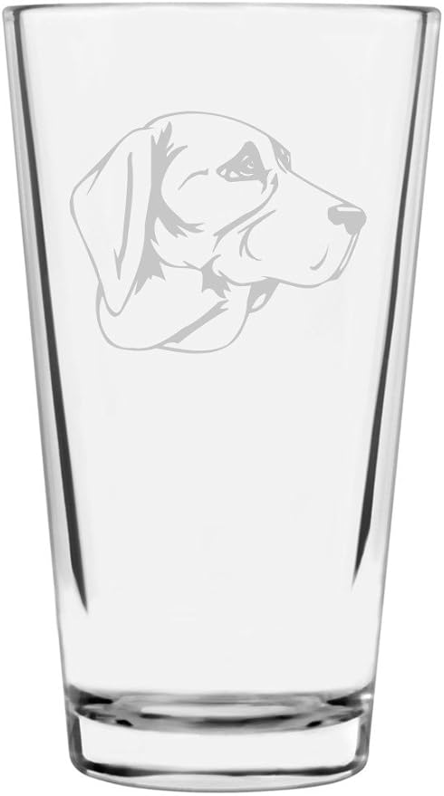 Tyrolean Hound Custom Personalized Dog Themed Etched All Purpose 16oz Pint Glass