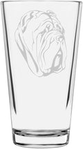 Neapolitan Mastiff Custom Personalized Dog Themed Etched All Purpose 16oz Pint Glass
