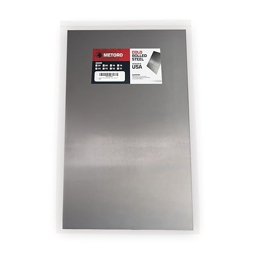 16-Gauge Mild CRS Steel Sheet - Formable, Weldable, Magnetic, Smooth Surface - Industrial-Grade Metal Plate for DIY Projects, Fabrication, and More. (5, .060 X 24 X 16)