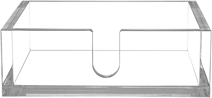 CY craft Acrylic Cocktail Paper Napkin Holder,Decorative Clear Cocktail Napkin Caddy Beverage Napkin holder,Pack of 1