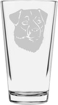 Patterdale Terrier Custom Personalized Dog Themed Etched All Purpose 16oz Pint Glass