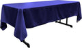 LA Linen Polyester Poplin Washable Rectangular Tablecloth, Stain and Wrinkle Resistant Table Cover 60x108, Fabric Table Cloth for Dinning, Kitchen, Party, Holiday 60 by 108-Inch, Royal Blue