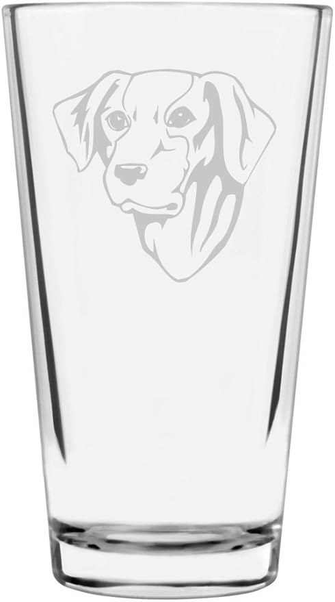 Old Croatian Sighthound HRT Custom Personalized Dog Themed Etched All Purpose 16oz Pint Glass