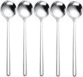 Spoons Silverware Set 5-Pack Korean Spoon,7.7 Inch 18/8 Stainless Steel Table Soup Spoons for Home, Kitchen, or Restaurant Flatware Set, Dishwasher Safe