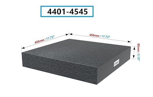 HHIP 4401-4545 17.7 X 17.7 X 3.15" Grade A Granite Surface Plate