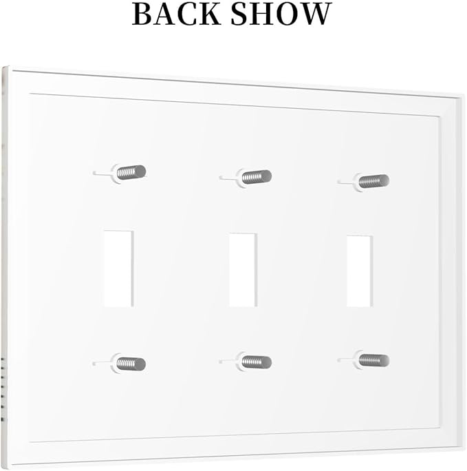 Light Switch Cover Mid Century Boho Sun Beige Minimalist Abstract 3 Gang Wall Plate Triple Light Switch Plate Toggle Decorative Outlet Covers Electrical Switchplate for Bathroom Bedroom Decor