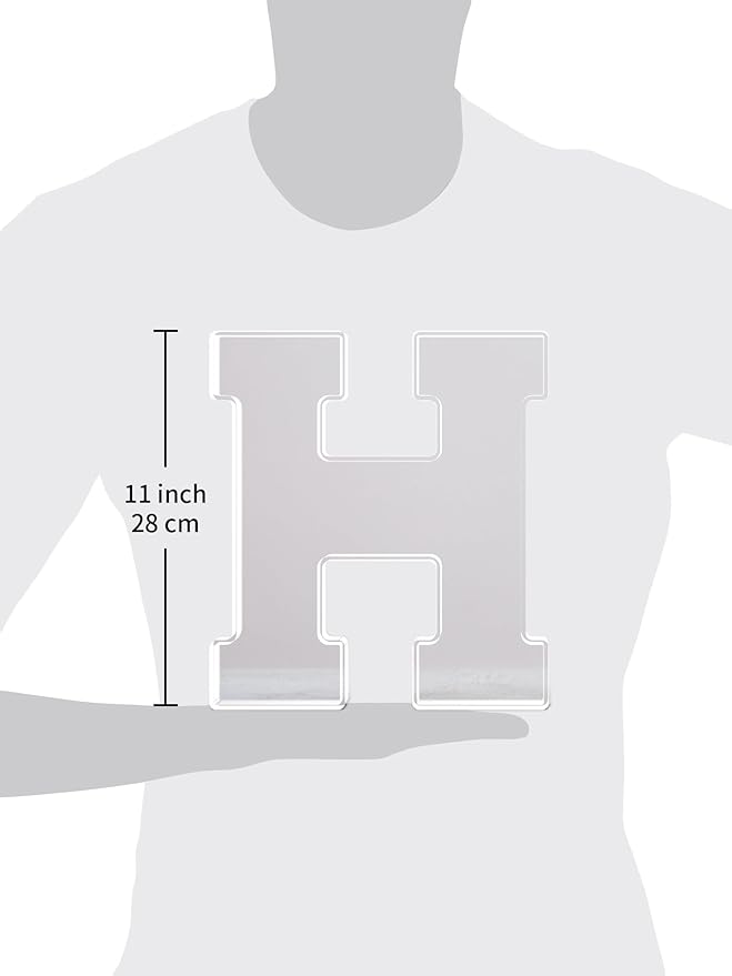 11" Acrylic Letter Charcuterie Tray, Charcuterie Letters Fillable Box for Food, Reusable Serving Cake Candy Dish Display Tray for Birthday Anniversary Party Decoration (Letter M)