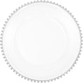 50 Pcs Charger Plates Set, Round Charger Plates, Reusable Serving Plates Embossed Rim Plastic Chargers Plate Decorative Round Plate Chargers for Dinner Plate Table Wedding Shower Decoration