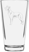 Scottish Deerhound Custom Personalized Dog Themed Etched All Purpose 16oz Pint Glass