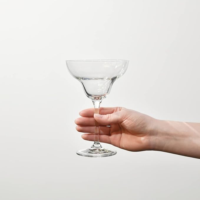 Krosno Margarita Cocktail Glasses, Set of 6, 9.1 oz, Mixology Collection, Ideal for Cocktails, Frozen Desserts, Dishwasher Safe, Made in Europe