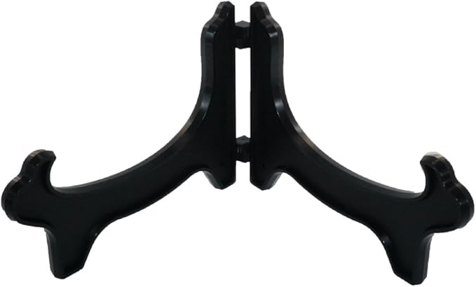 Artliving Display Stand Easel Bowl Stand for Display Large Deep Bowls, Platters and Deep Dishes Black.